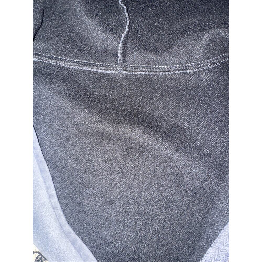 Velour Full Zip Skeleton Hoodie Gray Men’s Medium Gothic Y2K Grunge 19x25 - Picture 4 of 7